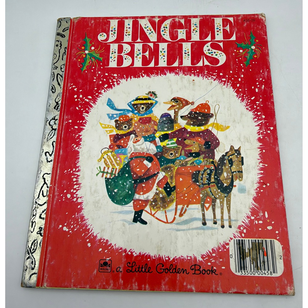 Vintage Jingle Bells Little Golden Book 1964 Kathleen N Daly JP Miller 458-09